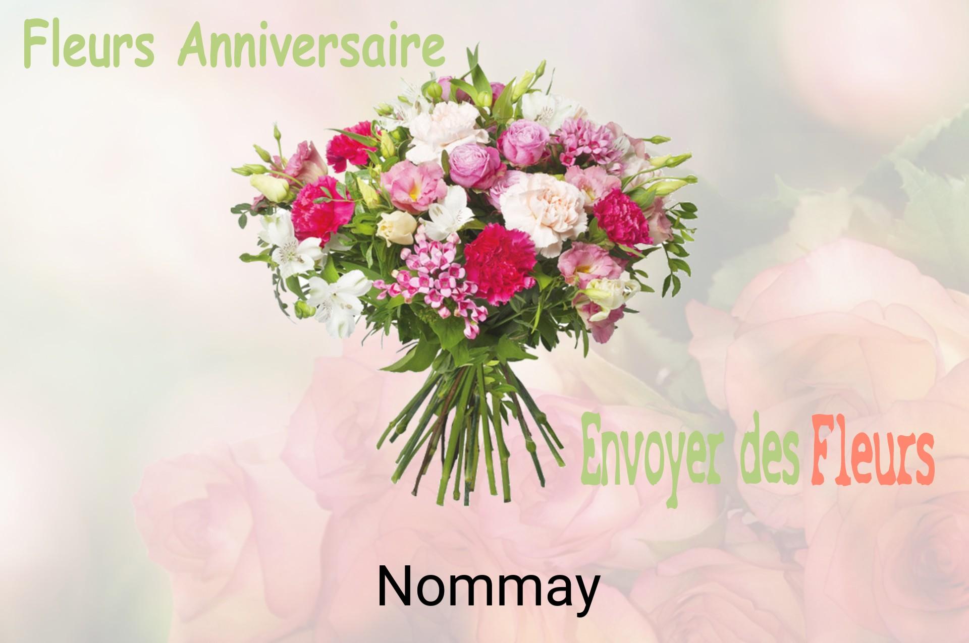 Bouquet de fleurs d’anniversaire livré à Nommay