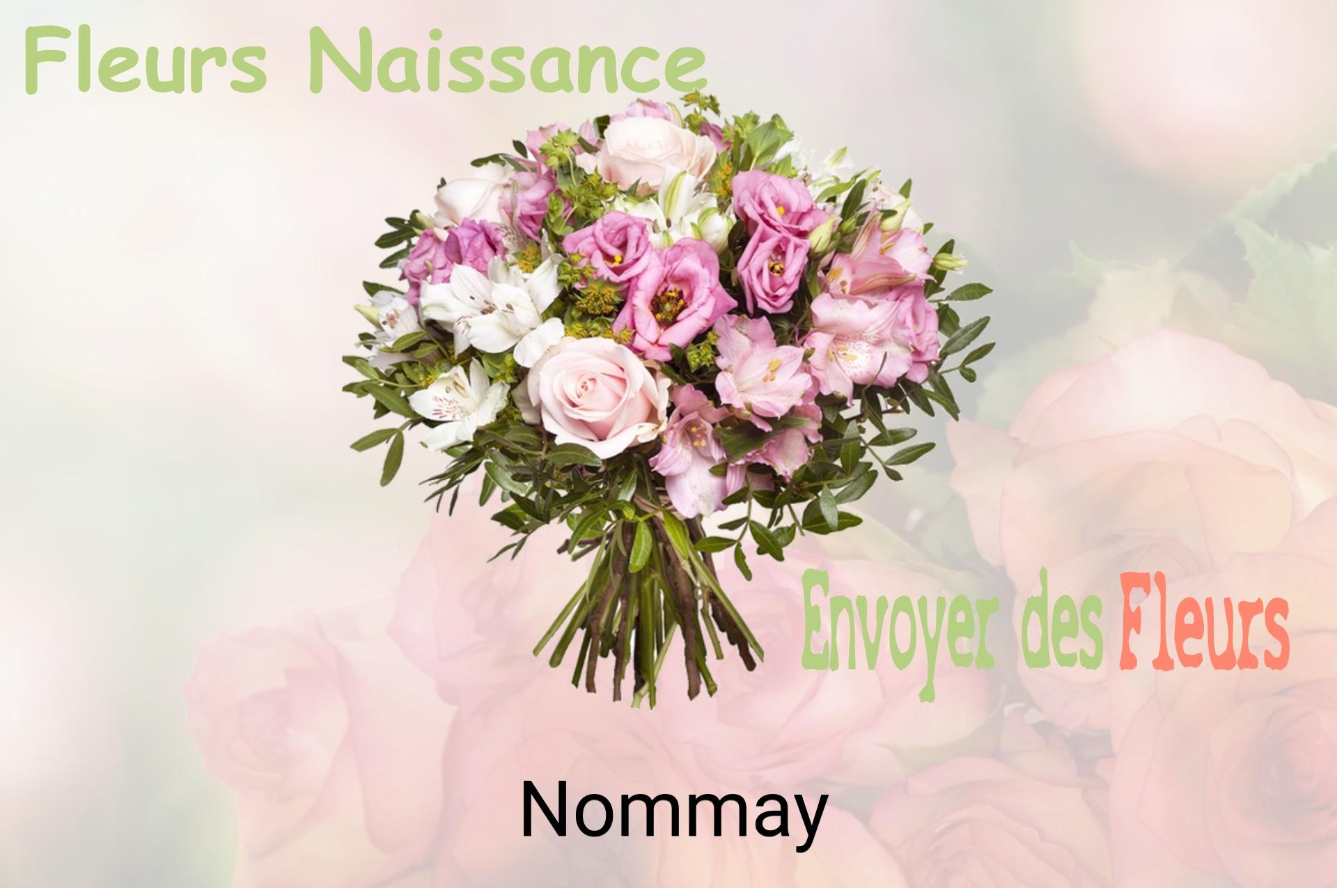 Bouquet de fleurs de naissance livré à Nommay